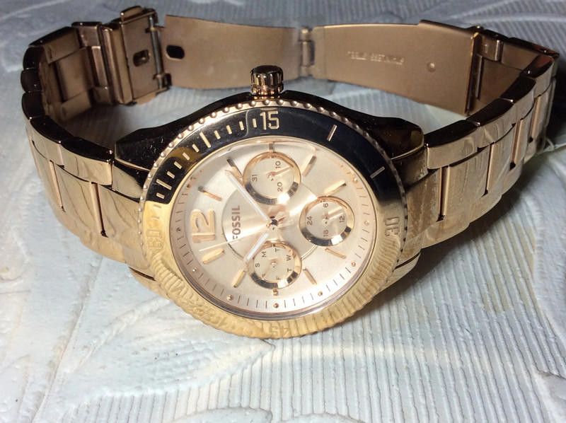 Fossil Fossil Men's Rose gold Stainless steel bracelet watch Size ONE SIZE - 10 Thumbnail