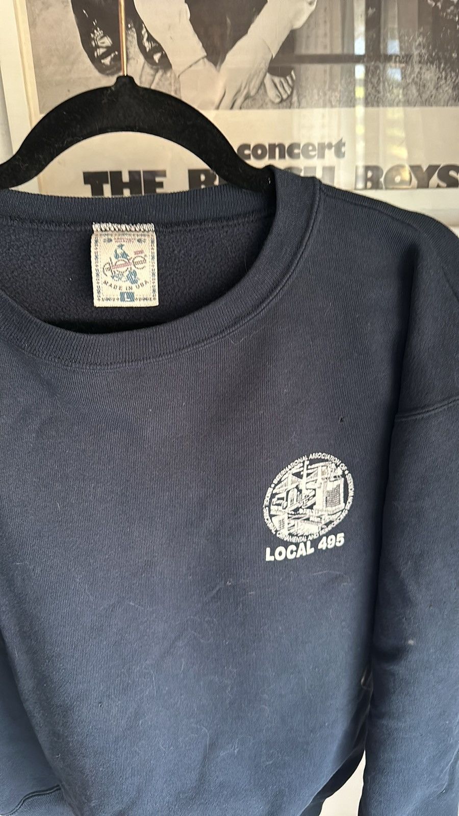 Vintage Vintage made in USA ironworkers crewneck Size US L / EU 52-54 / 3 - 3 Thumbnail
