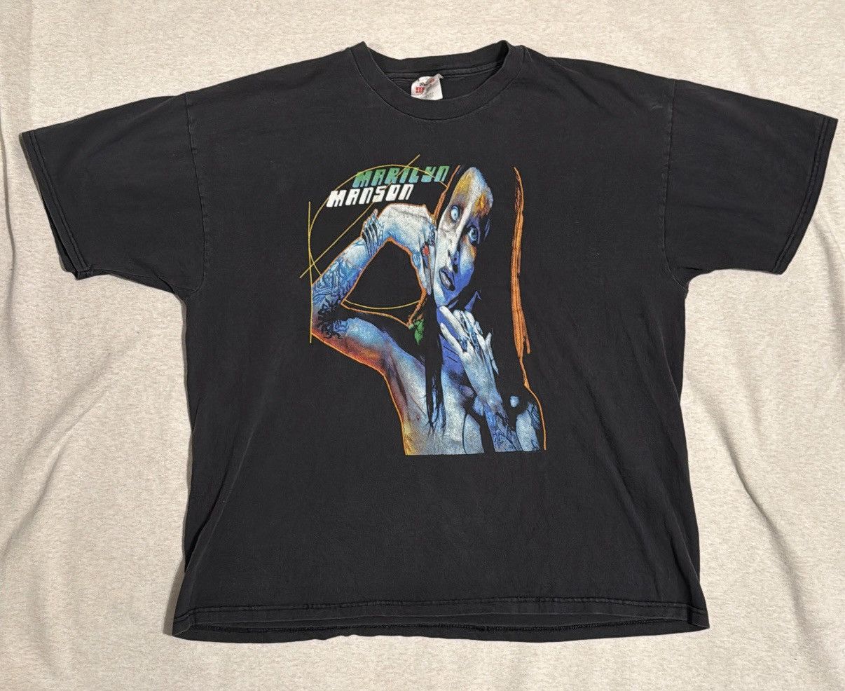 Marilyn Manson Vintage 1998 Marilyn Manson T-shirt Size US XL / EU 56 / 4 - 1 Thumbnail