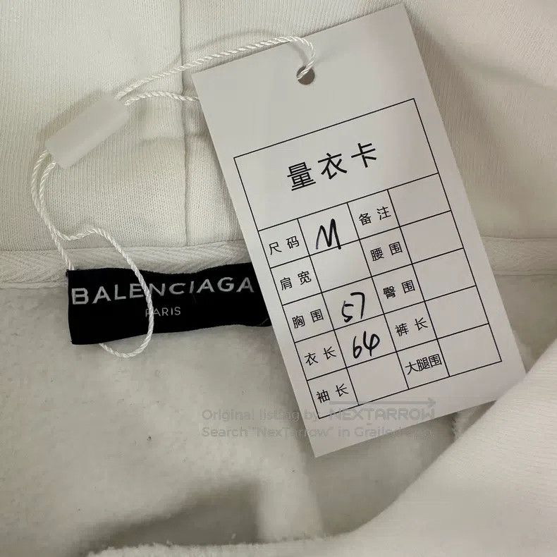 Balenciaga Balenciaga Logo print hooded long sleeve sweatshirt, regul Size US M / EU 48-50 / 2 - 3 Thumbnail