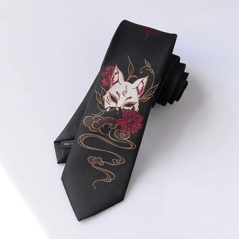 Vintage Outdoor amine fox jacquard tie Size ONE SIZE - 1 Thumbnail