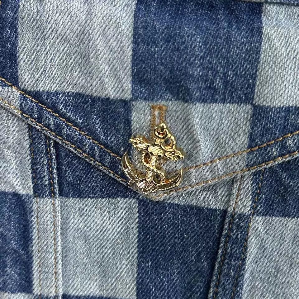 Louis Vuitton LV Checkerboard Denim Jacket Women's 34 Nana Size XS / US 0-2 / IT 36-38 - 4 Thumbnail