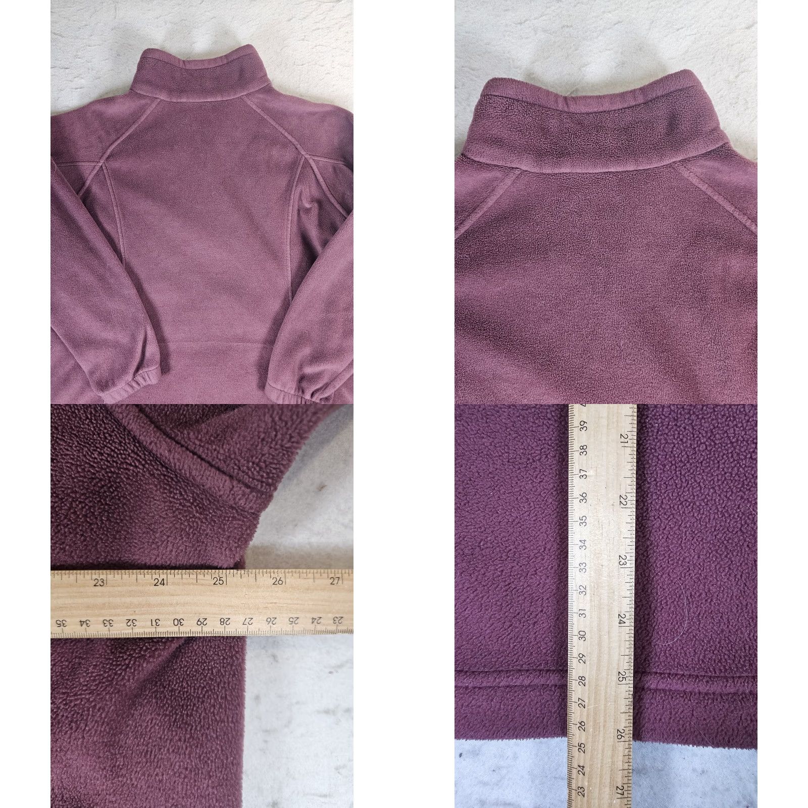Vintage Columbia Benton Springs Full Zip Fleece Mock Neck Jacket Women's XL Plum Jacket, 1X? Size XL / US 12-14 / IT 48-50 - 8 Thumbnail