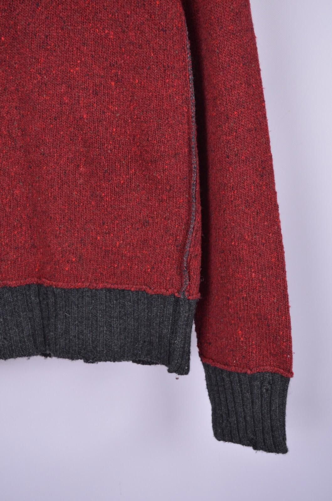 Dolce & Gabbana Dolce & Gabbana Mens V Neck Knit Red Wool Sweater Size 46 S Size US S / EU 44-46 / 1 - 4 Thumbnail