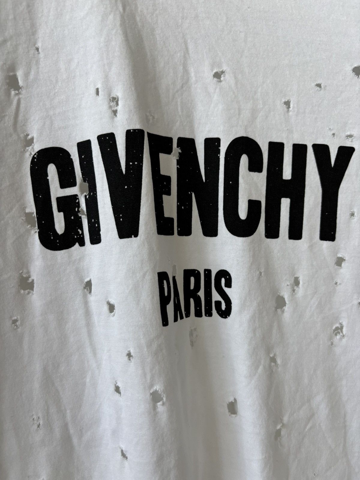 Givenchy Givenchy Oversized Distressed T-Shirt Size US XS / EU 42 / 0 - 4 Thumbnail