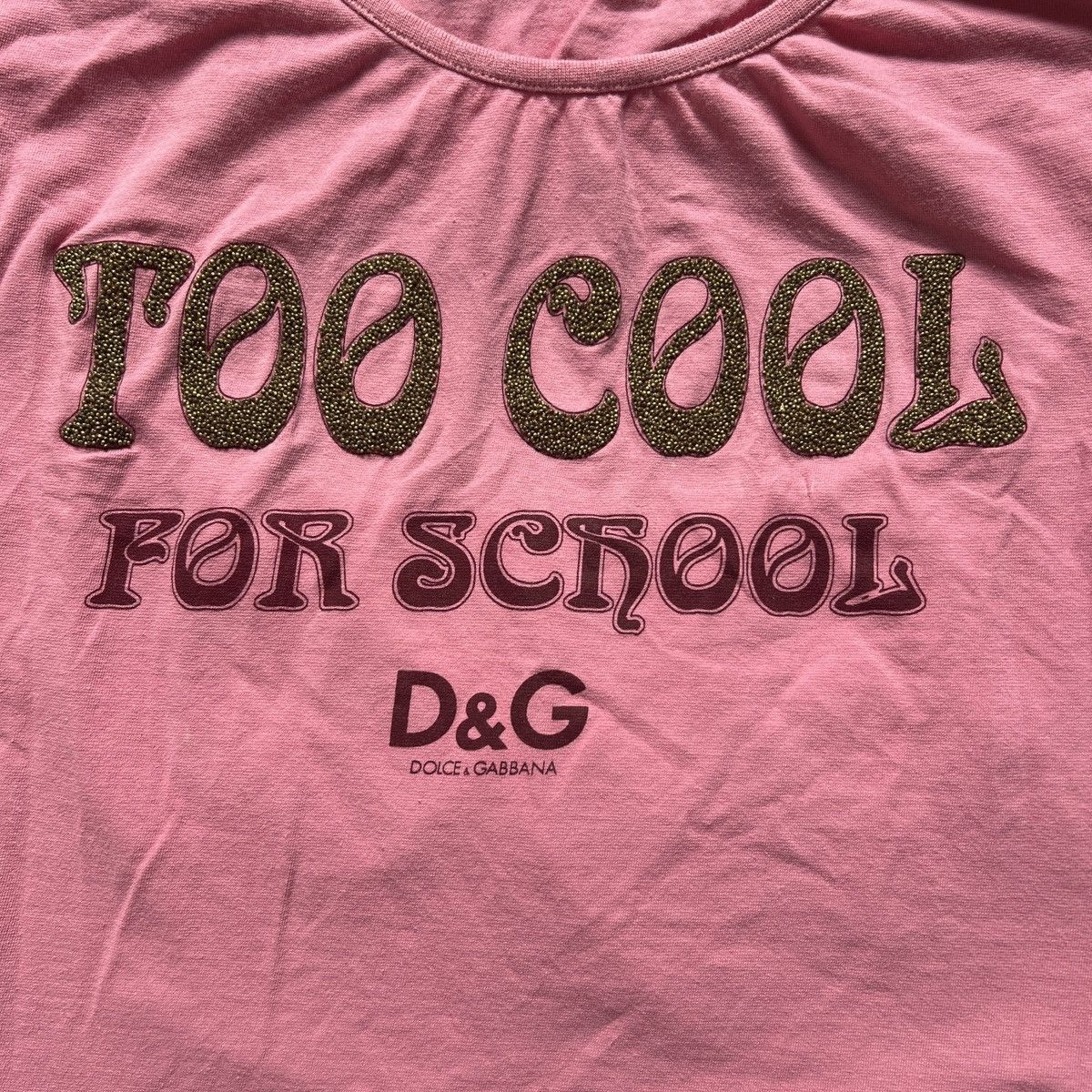 Dolce & Gabbana DOLCE GABBANA TOO COOL FOR SCHOOL TOP pink blouse print Size S / US 4 / IT 40 - 2 Thumbnail