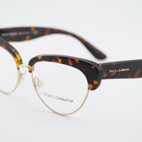 Dolce & Gabbana Dolce & Gabbana DG3247 502 Eyeglasses Cat Eye Havana 53mm Size ONE SIZE - 2 Thumbnail