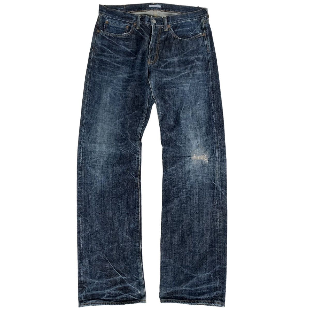 Eternal × Japanese Brand Japanese Brand Eternal Raw Denim Distressed Jeans Size US 34 / EU 50 - 5 Thumbnail