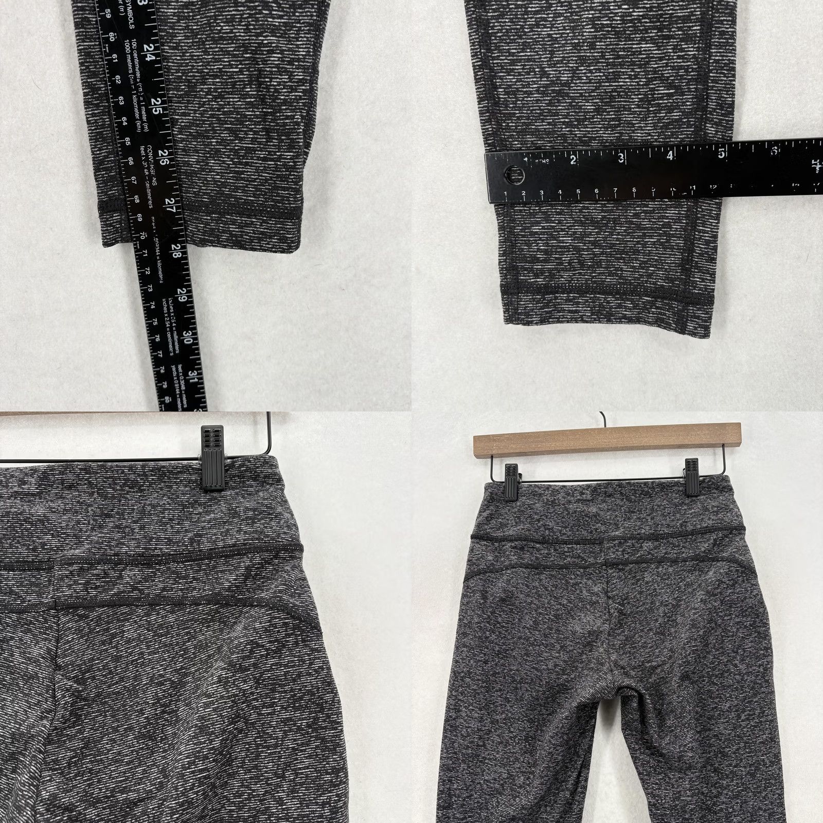Duluth Trading Company Duluth Hot NoGA Stretch Leggings Womens XS Gray Flecked Ankle Knit Gym Size 26" / US 2 / IT 38 - 8 Thumbnail