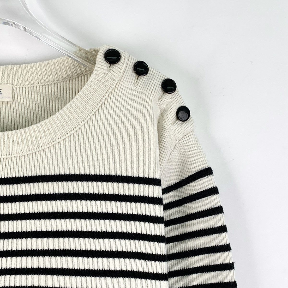 Celine Celine Color-block Striped Long Sleeve Knit Sweater K26WX Size XL / US 12-14 / IT 48-50 - 3 Thumbnail