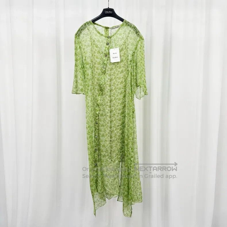Acne Studios Acne Studios Silk floral double-layered dress Size XS / US 0-2 / IT 36-38 - 1 Thumbnail