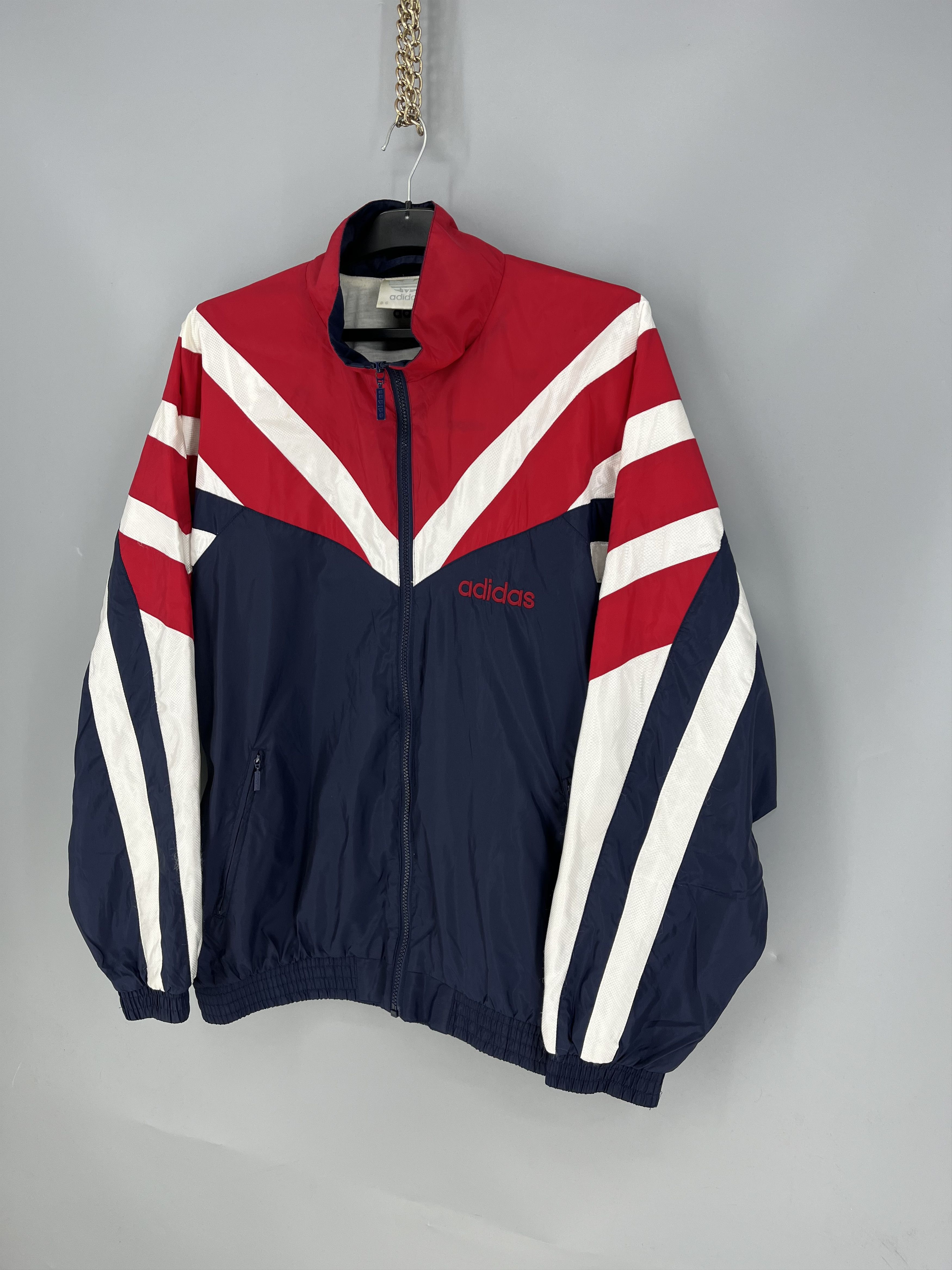 Vintage 90’s adidas RETRO Y2K BIG logo TRACK JACKET Size US M / EU 48-50 / 2 - 4 Thumbnail