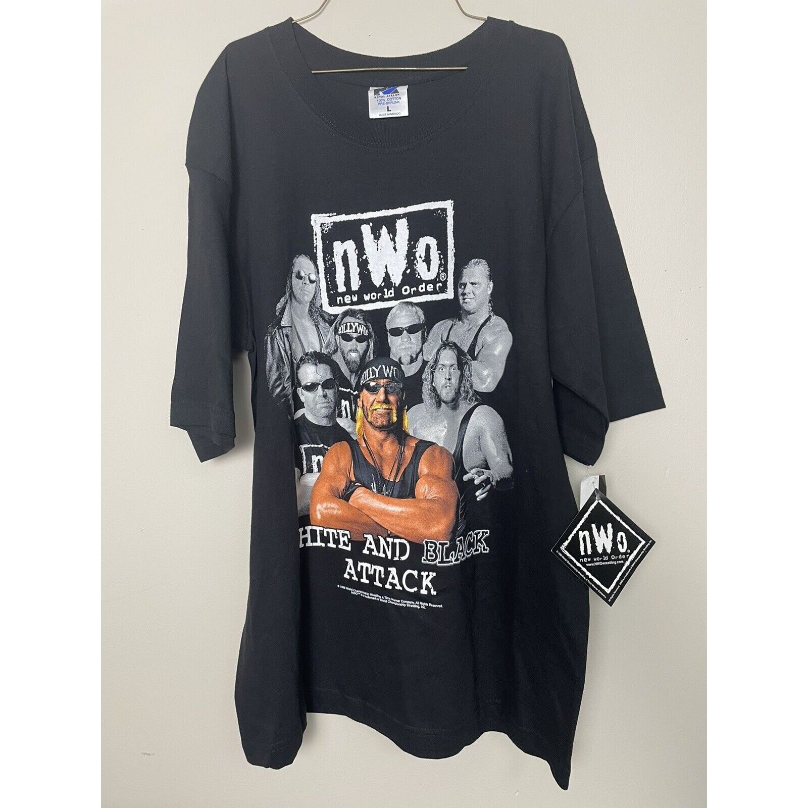 Other 1998 NWO WHITE HULK HOGAN Scott Hall Bret Hart- T Sz L Size US L / EU 52-54 / 3 - 1 Thumbnail