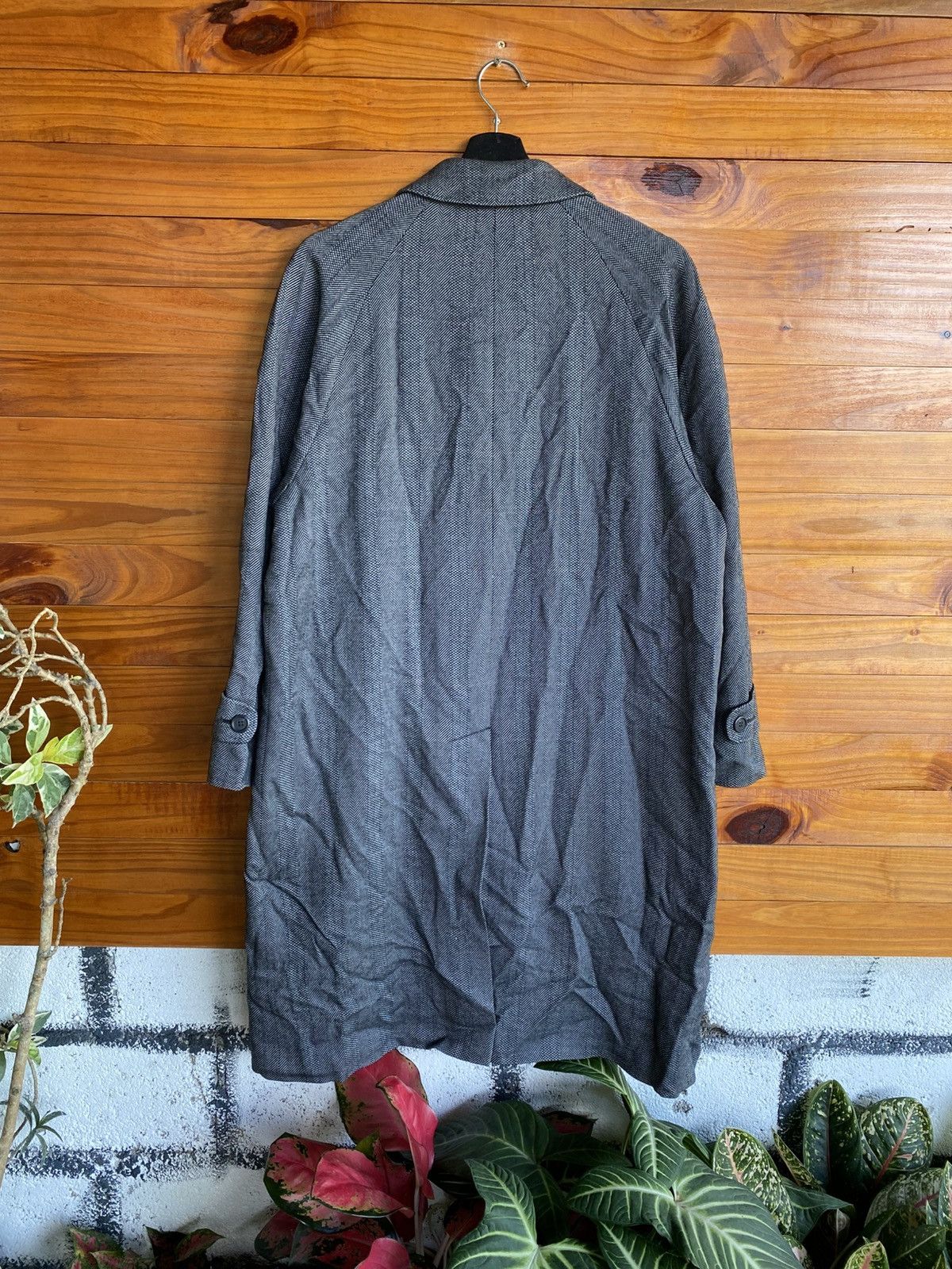 Sanyo Vintage Sanyo Excellent Wool Herringbone Coat – Classic Size US M / EU 48-50 / 2 - 9 Thumbnail
