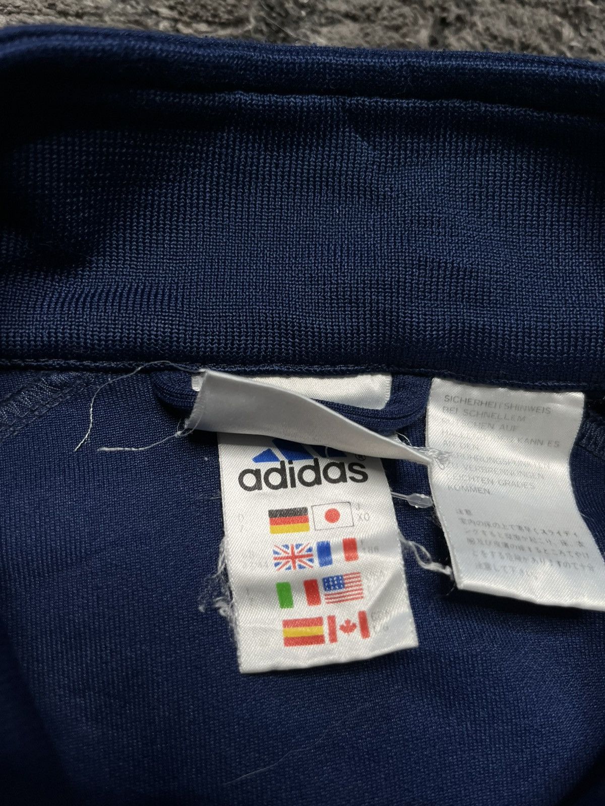Adidas Vintage Navy Sweatshirt ZIP Up Soccer Ajax Amsterdam Adidas Size US L / EU 52-54 / 3 - 9 Thumbnail