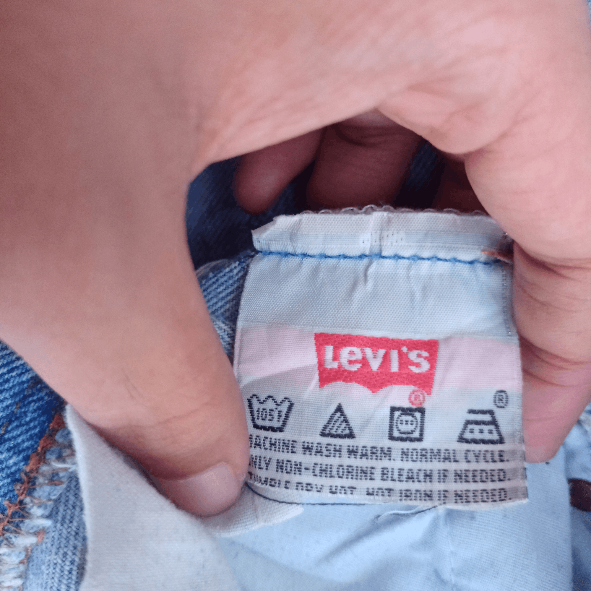 Levi's × Levi's Vintage Clothing Vintage 90s Levis 501 Blue Wash Distressed Baggy Jeans 31x32 Size US 31 - 10 Thumbnail
