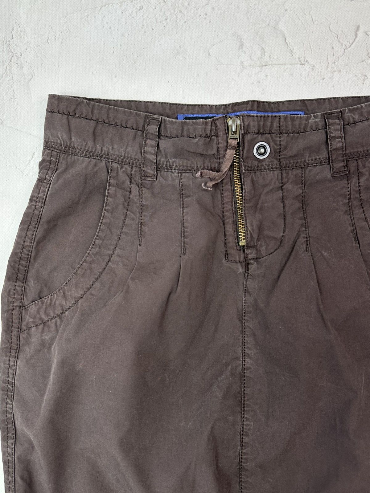 If Six Was Nine Vintage Brown Mini Skirt Size 26" / US 2 / IT 38 - 3 Thumbnail