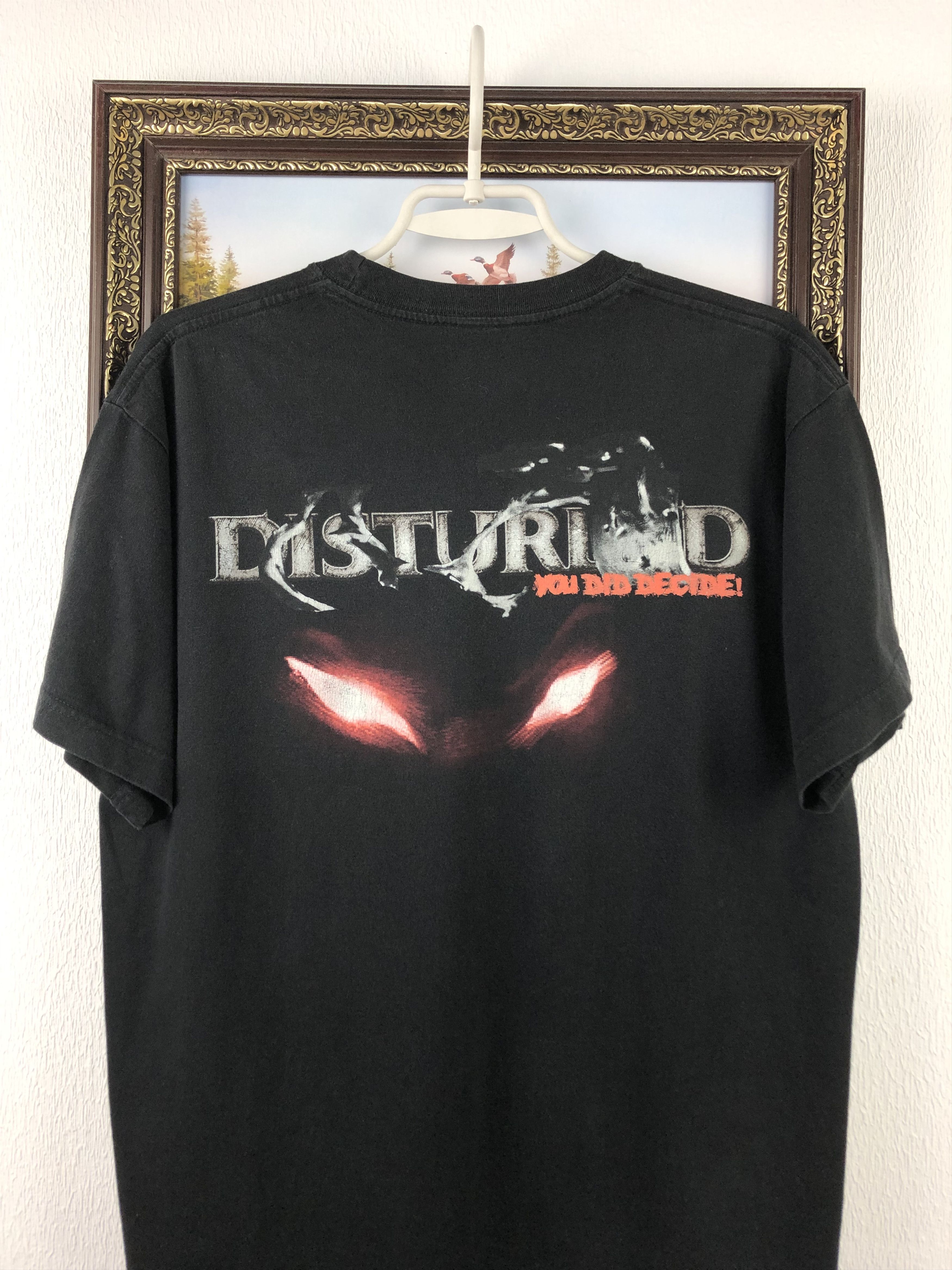 Band Tees Vintage Disturbed Band Shirt Metal Rock Black Tee Rare Mens Size US M / EU 48-50 / 2 - 9 Thumbnail