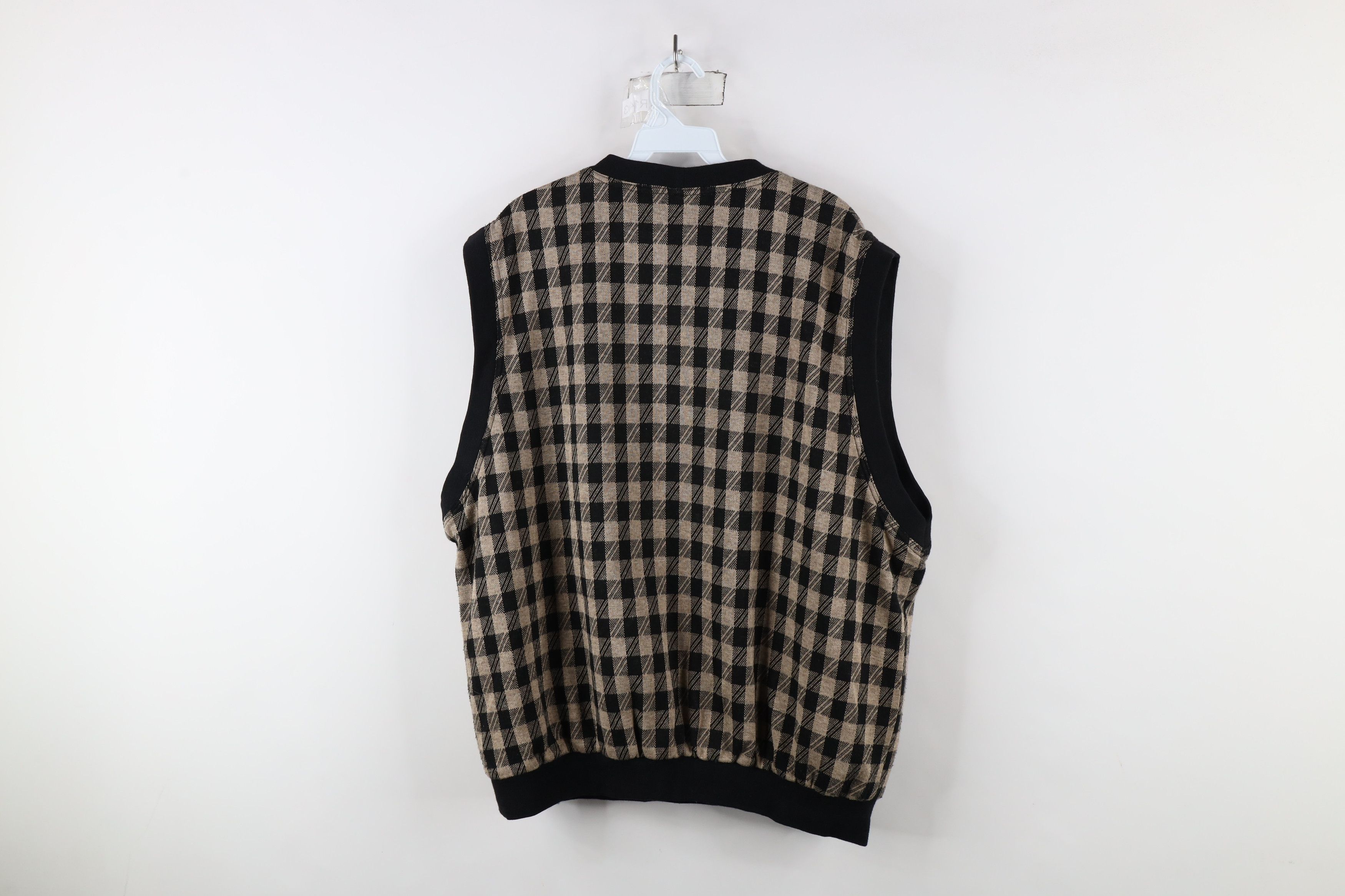 Vintage Vintage 90s Dunes Golf Course Reversible Vest Jacket Plaid Size US XL / EU 56 / 4 - 6 Thumbnail