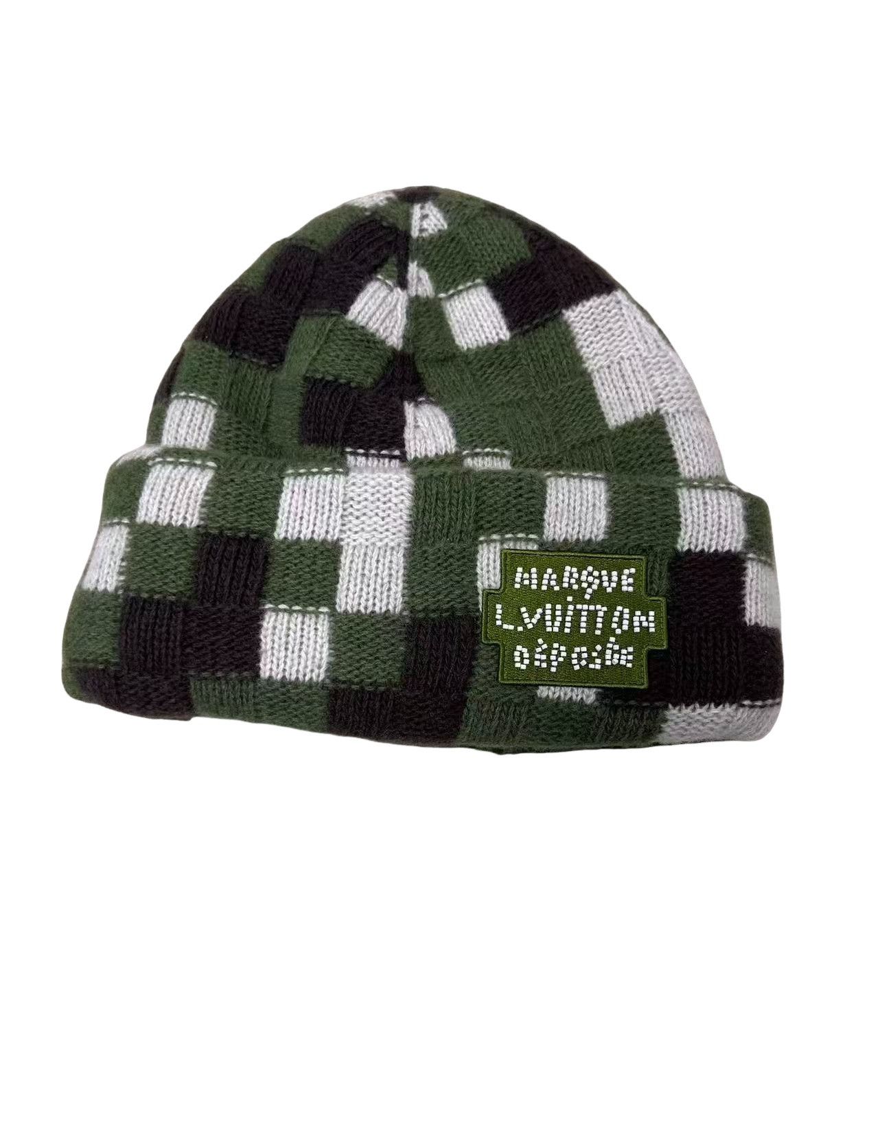 Louis Vuitton Louis Vuitton Damoflage Check Wool Beanie ONE SIZE Size ONE SIZE - 1 Thumbnail