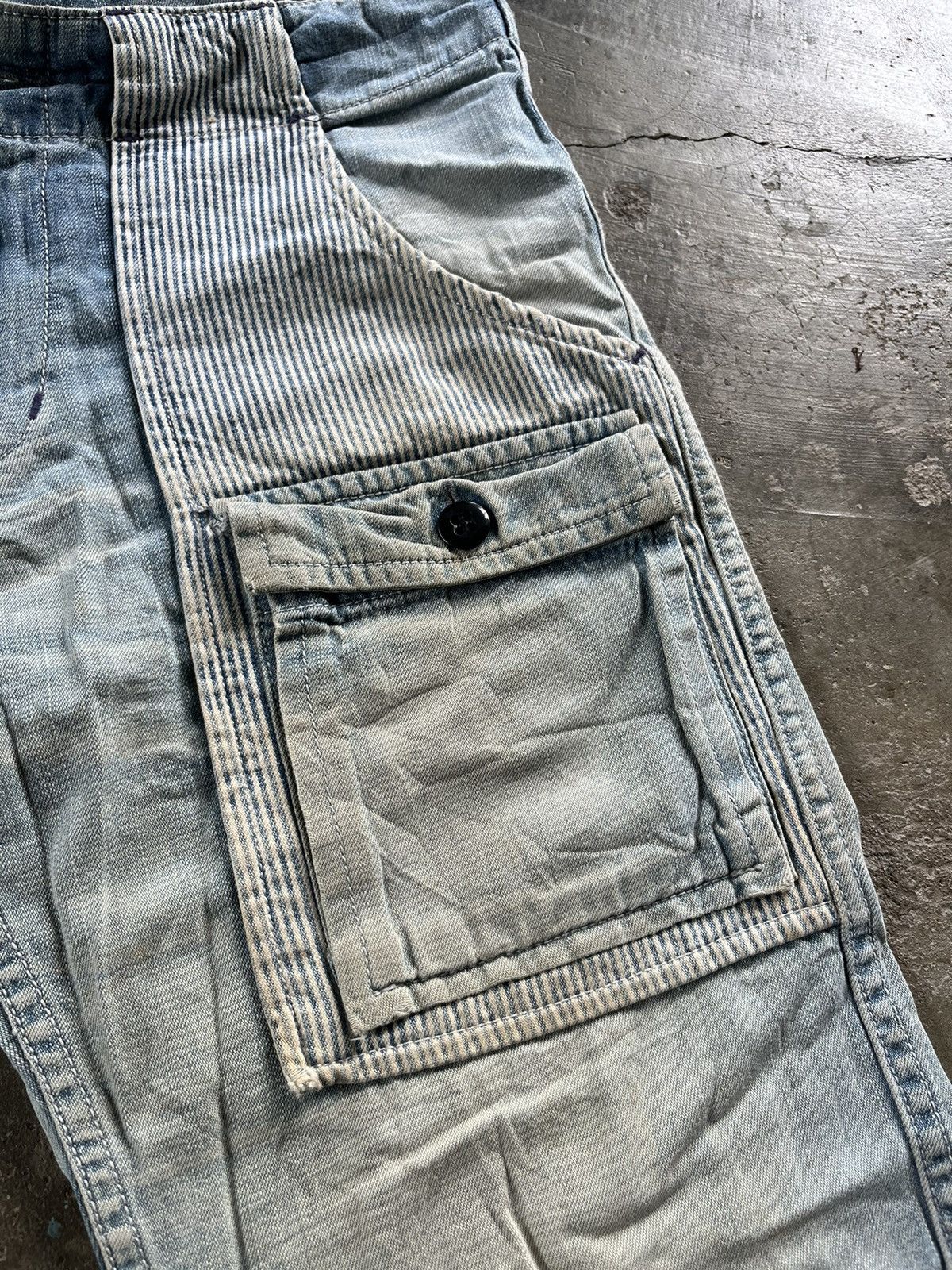 Blue Blue Japan × Japanese Brand × Vintage 🔥Blue Blue Japan Bushpants Custom Shorts Denim Pants Size US 31 - 3 Thumbnail