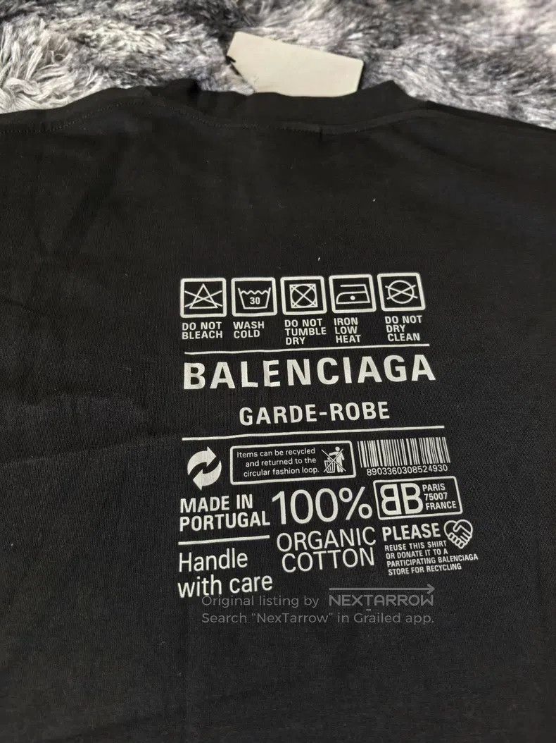 Balenciaga Balenciaga Letter Logo Geometric Pattern Print Round Neck Size XS / US 0-2 / IT 36-38 - 3 Thumbnail