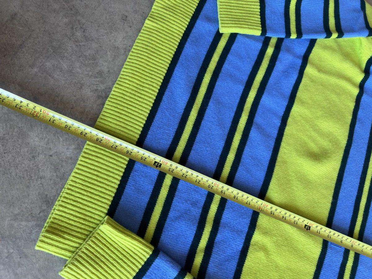 Acne Studios GREEN BLUE OVERSIZED STRIPE STRIPED SWEATER KNIT BLIE GREEN Size US L / EU 52-54 / 3 - 5 Thumbnail