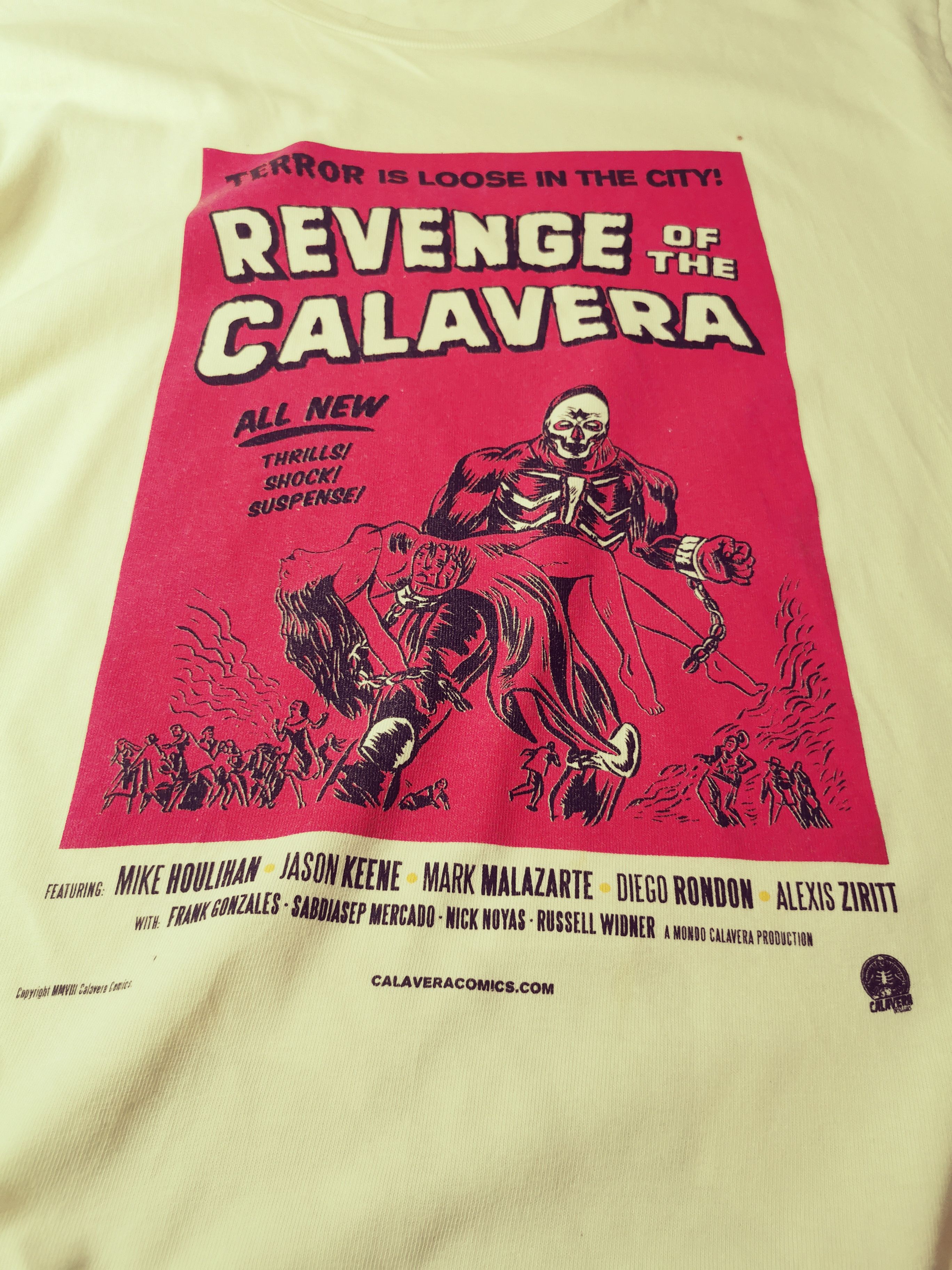 Beauty Beast 🇯🇵🔥🔥 Horror Revenge Of The Calavera Festival Poster Tee Size US L / EU 52-54 / 3 - 3 Thumbnail