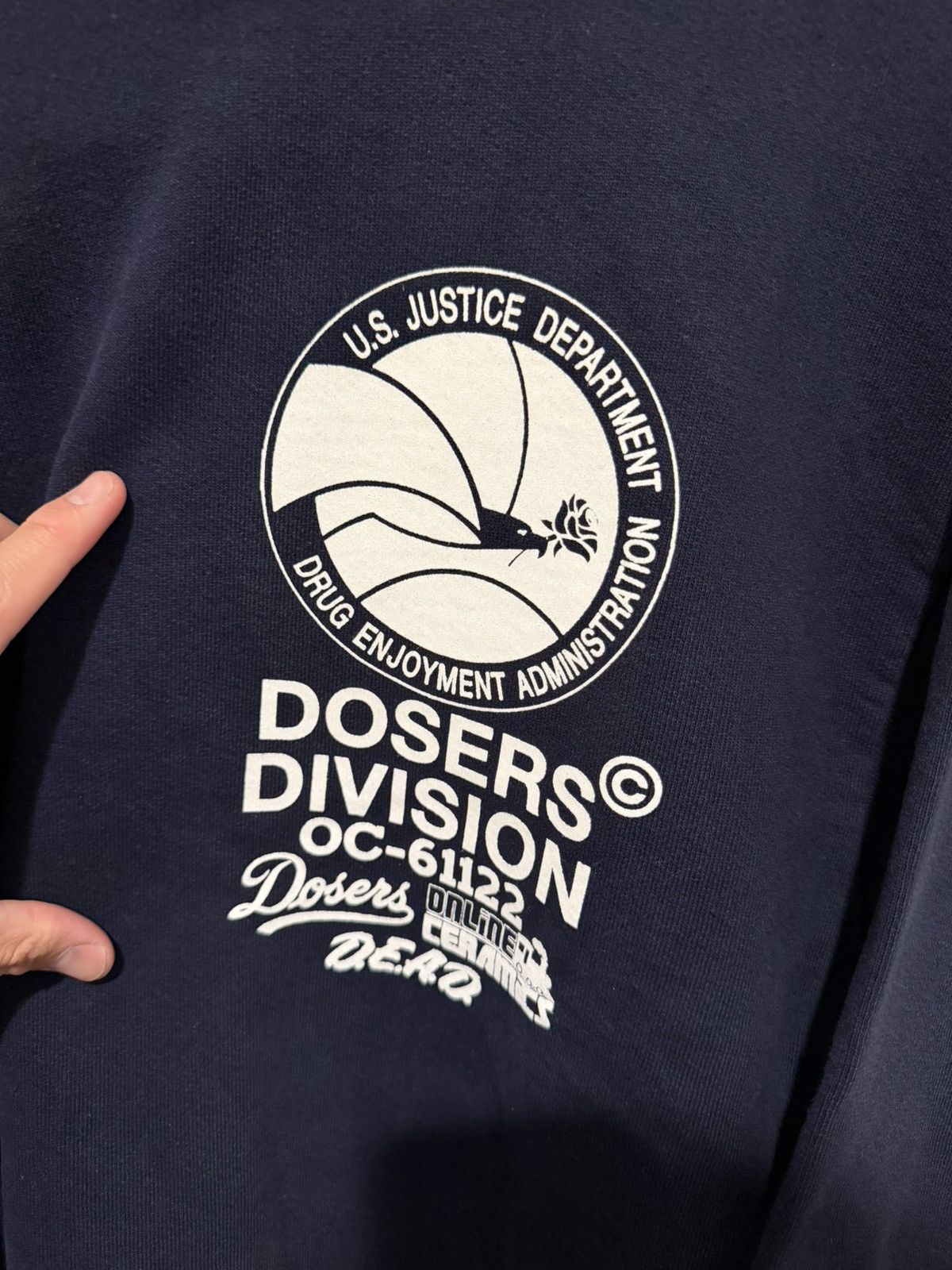 Online Ceramics Navy Online Ceramics “Dosers Division” Sweatshirt Size US M / EU 48-50 / 2 - 2 Thumbnail