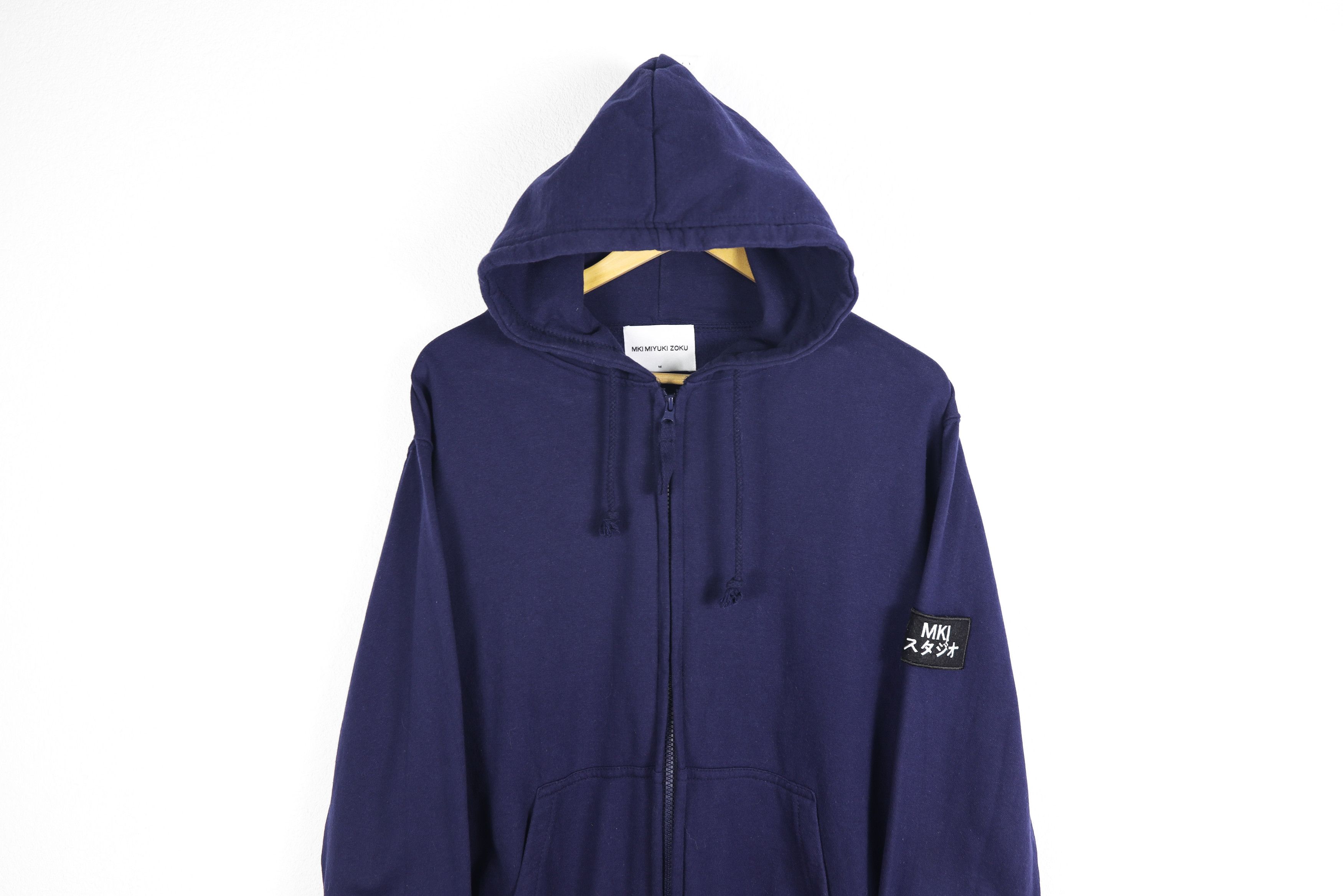 Japanese Brand × Mki Miyuki Zoku Mki Miyuki-Zoku Patch Logo Navy Zip Hoodie Size US M / EU 48-50 / 2 - 2 Thumbnail