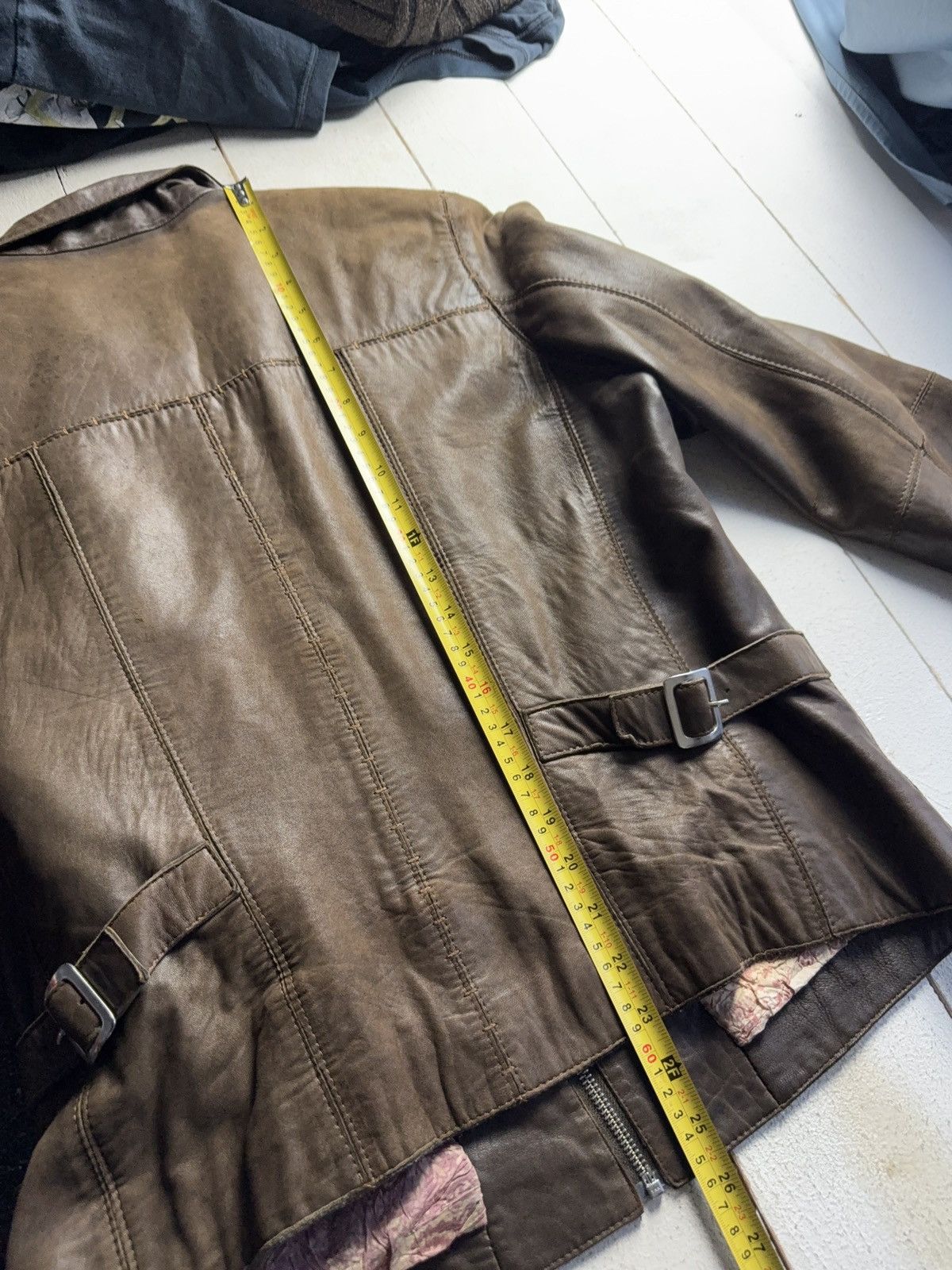 Genuine Leather Vintage Luxury Archive David Moore Brown Leather Jacket 46 Size US S / EU 44-46 / 1 - 19 Thumbnail