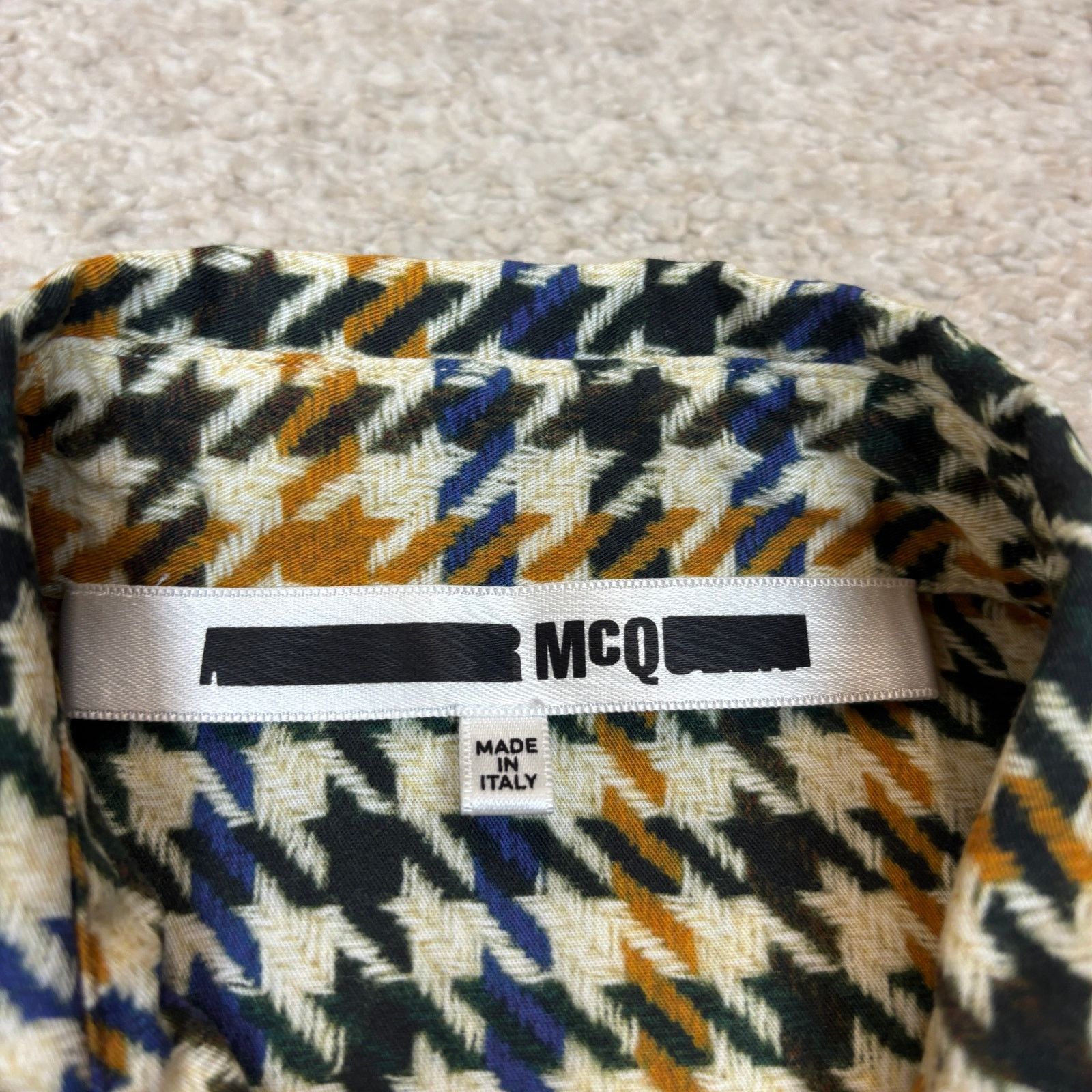 Alexander McQueen McQ Alexander McQueen Houndstooth Boyfriend Shirt Women's 44 Size M / US 6-8 / IT 42-44 - 4 Thumbnail