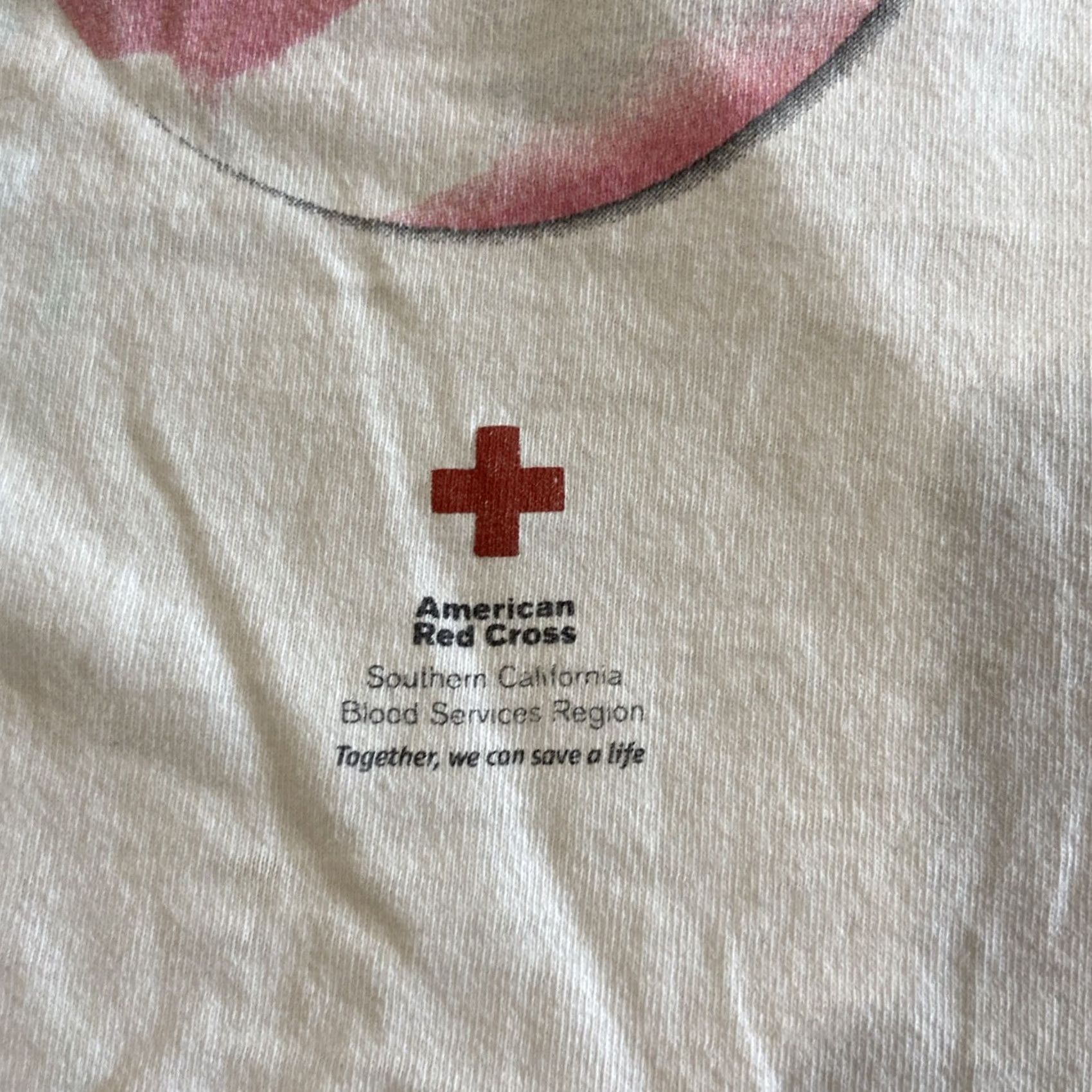 Fruit Of The Loom Fruit of the Loom T-Shirt 911 Red Cross Memorial The Pulse Of America XL White Cotton Men Short Sleeve Size US XL / EU 56 / 4 - 6 Thumbnail