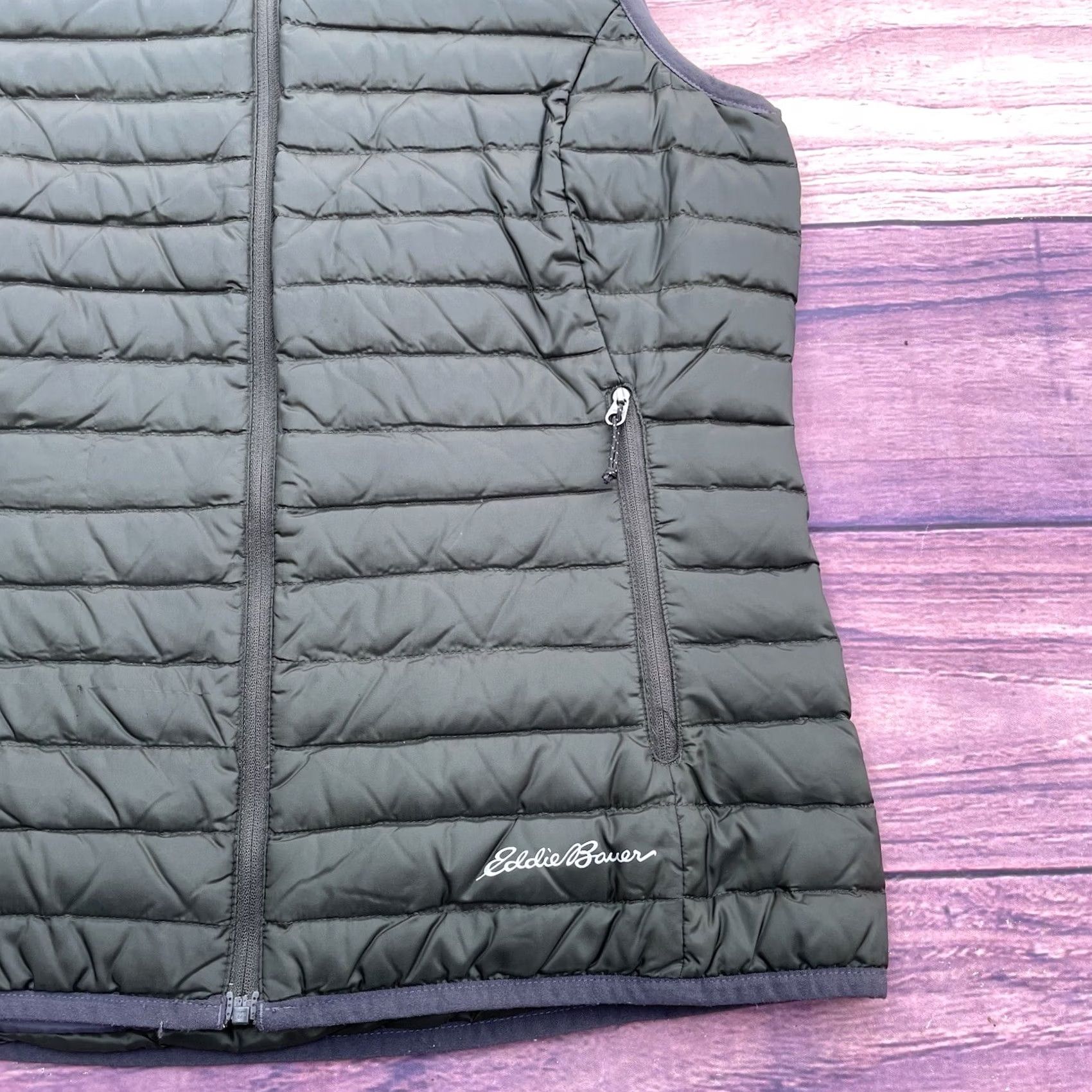 Eddie Bauer Eddie Bauer Women's S Travex EB700 Full Zip Quilted Down Fill Vest Hunter Green Size S / US 4 / IT 40 - 7 Thumbnail