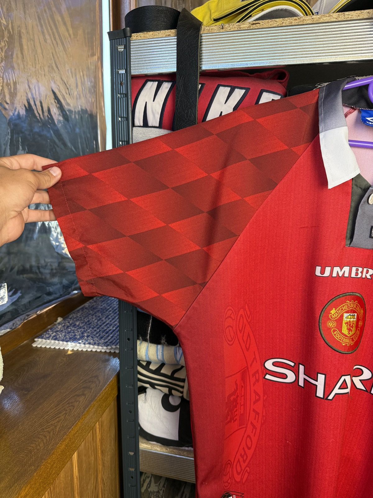 Umbro Vintage umbro Manchester United 1996 sharp jersey blockcore Size US M / EU 48-50 / 2 - 5 Thumbnail