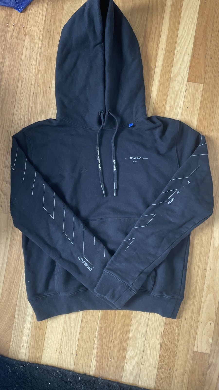 Off White Virgil Abloh Off White Unfinished Arrows SS20 Sweatshirt Grailed