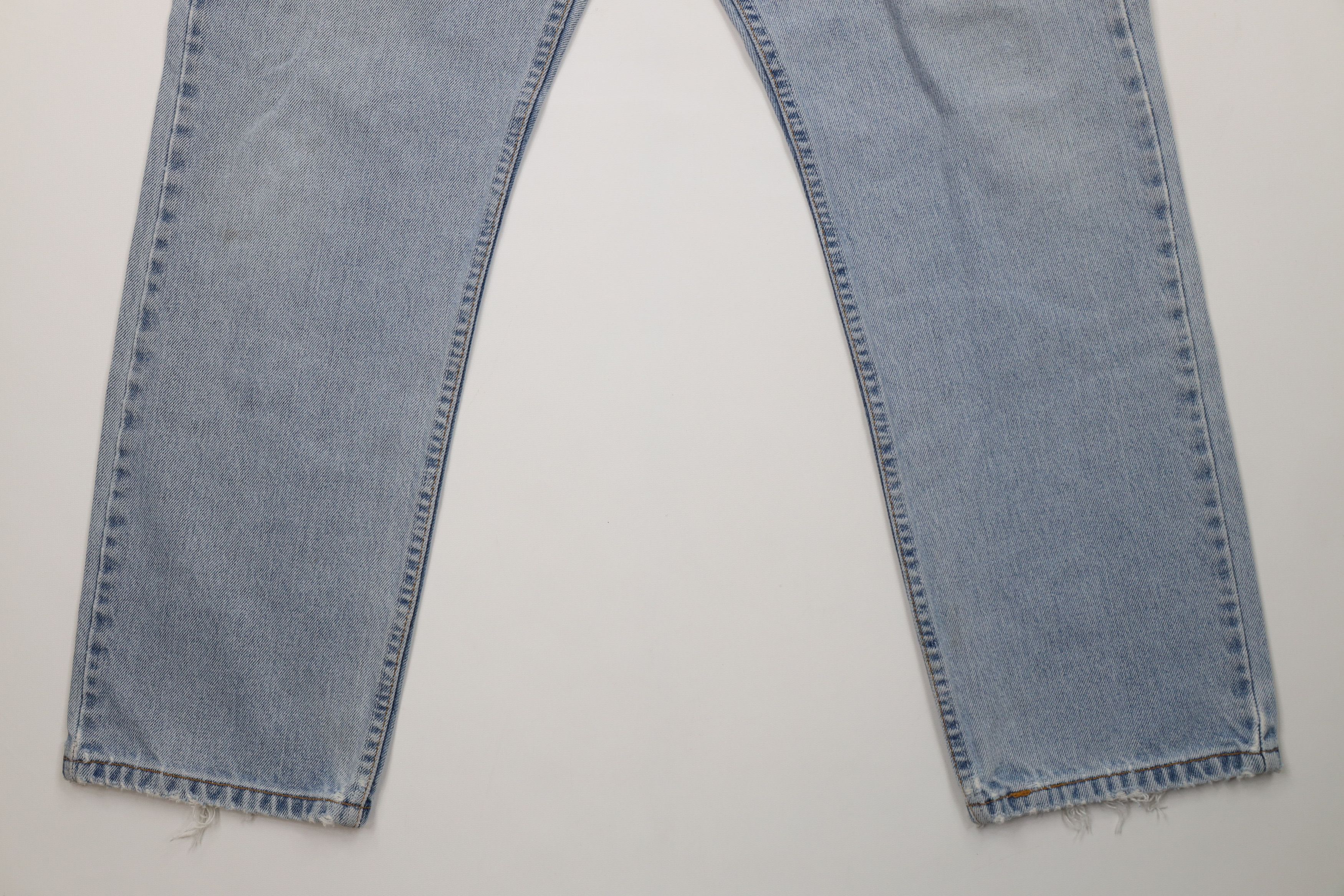 Levi's Vintage Y2K 2003 Levis 505 Regular Straight Leg Jeans Blue Size US 33 - 4 Thumbnail