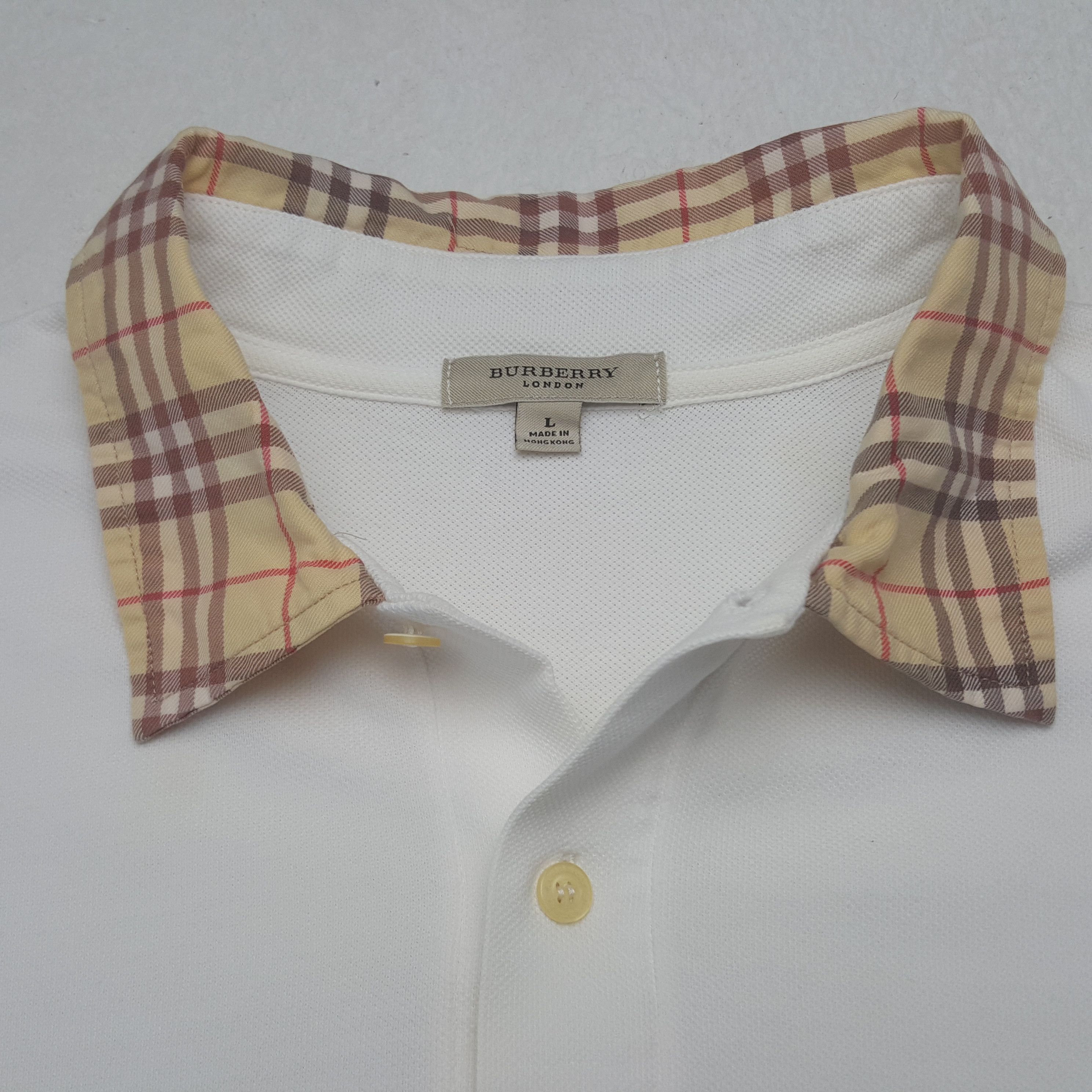 Burberry Vintage Burberry London Nova Check Designer Polos C299N52 Size US XL / EU 56 / 4 - 4 Thumbnail