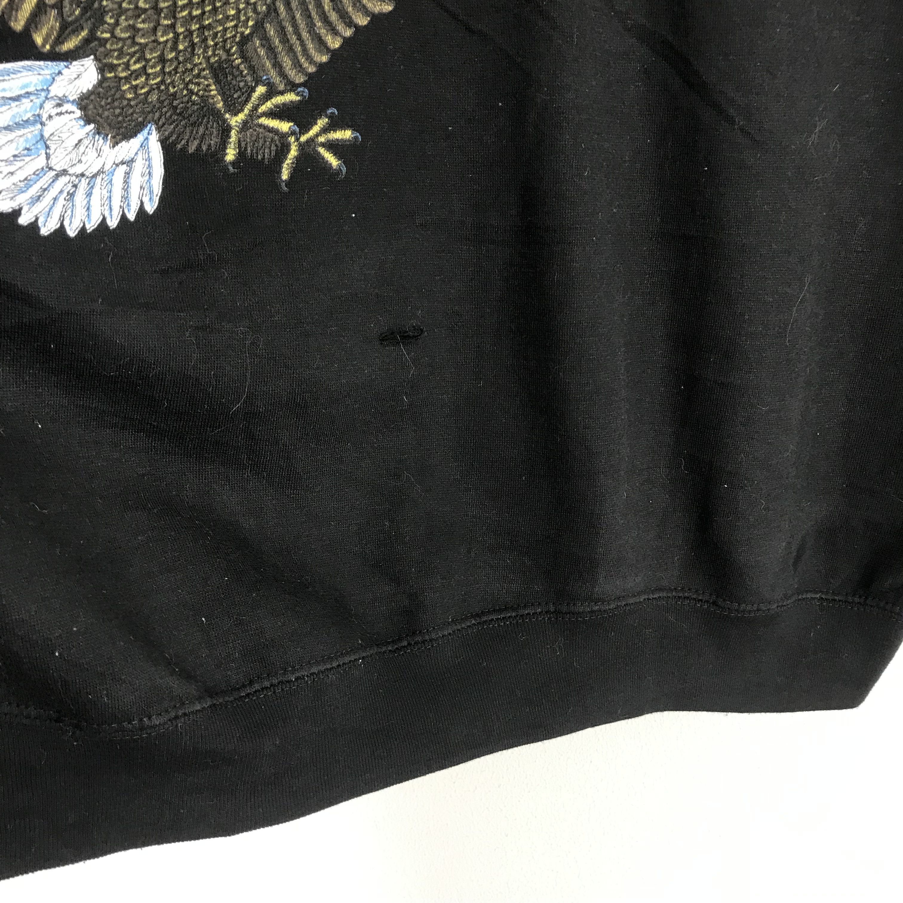 American Eagle Outfitters Vintage 90s Alaska Bald Eagles Black Sweatshirt - 447 Size US XXL / EU 58 / 5 - 5 Thumbnail