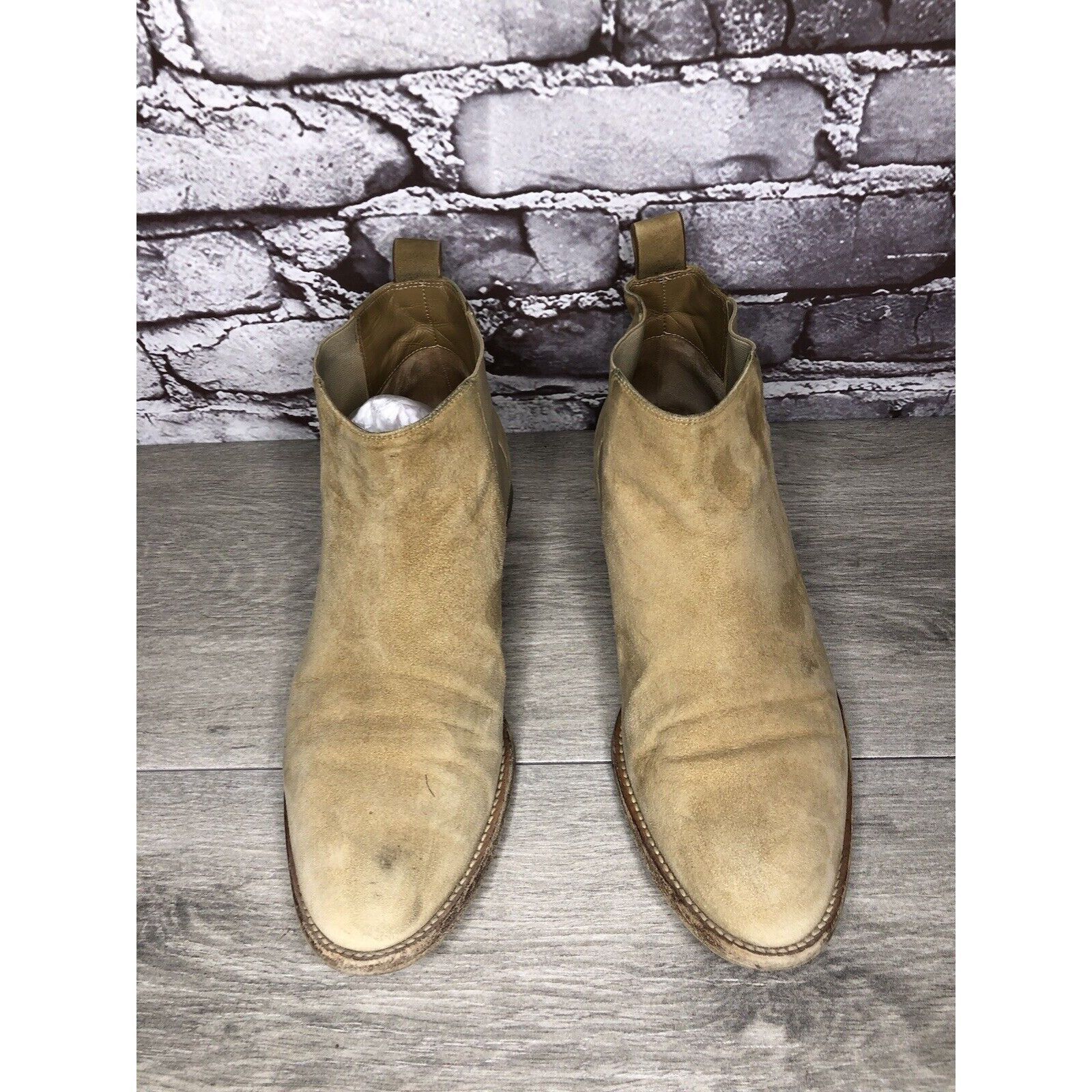 Other JENNI KAYNE Beige Suede Leather Casual Ankle Chelsea Boots W Size US 8 / IT 38 - 2 Thumbnail