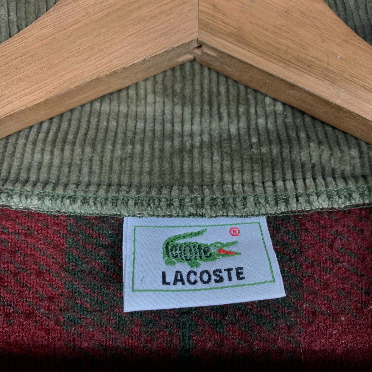 Lacoste LACOSTE Red Tartan Checked Fleece Jacket #1279-C58 Size US XL / EU 56 / 4 - 16 Thumbnail