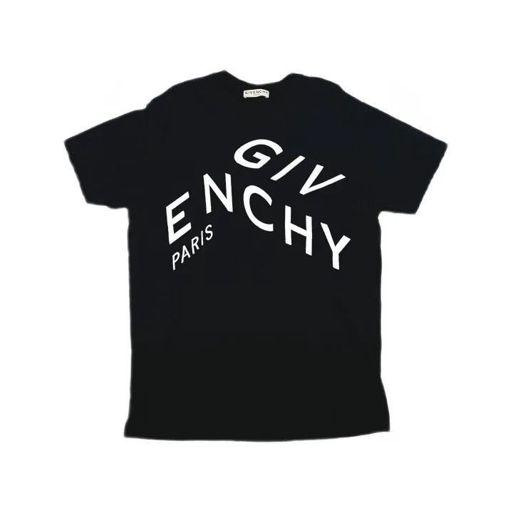 Givenchy Givenchy Givenchy Black Logo Embroidered Short Sleeve TShi Size US S / EU 44-46 / 1 - 2 Thumbnail