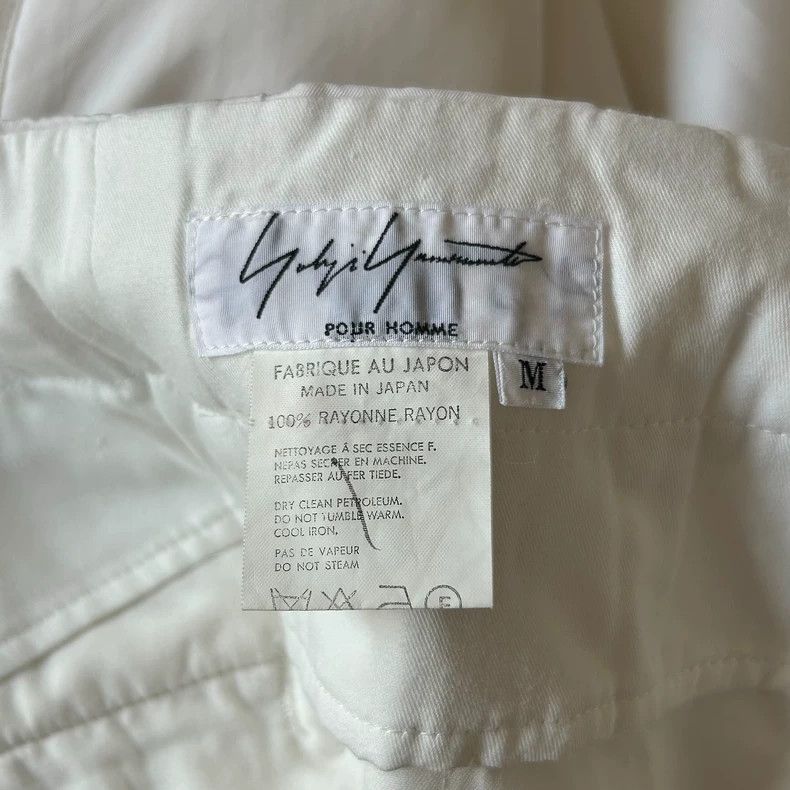 Yohji Yamamoto Yohji Yamamoto size m 92% cuprammonium white trousers 2502 Size US 30 / EU 46 - 6 Thumbnail