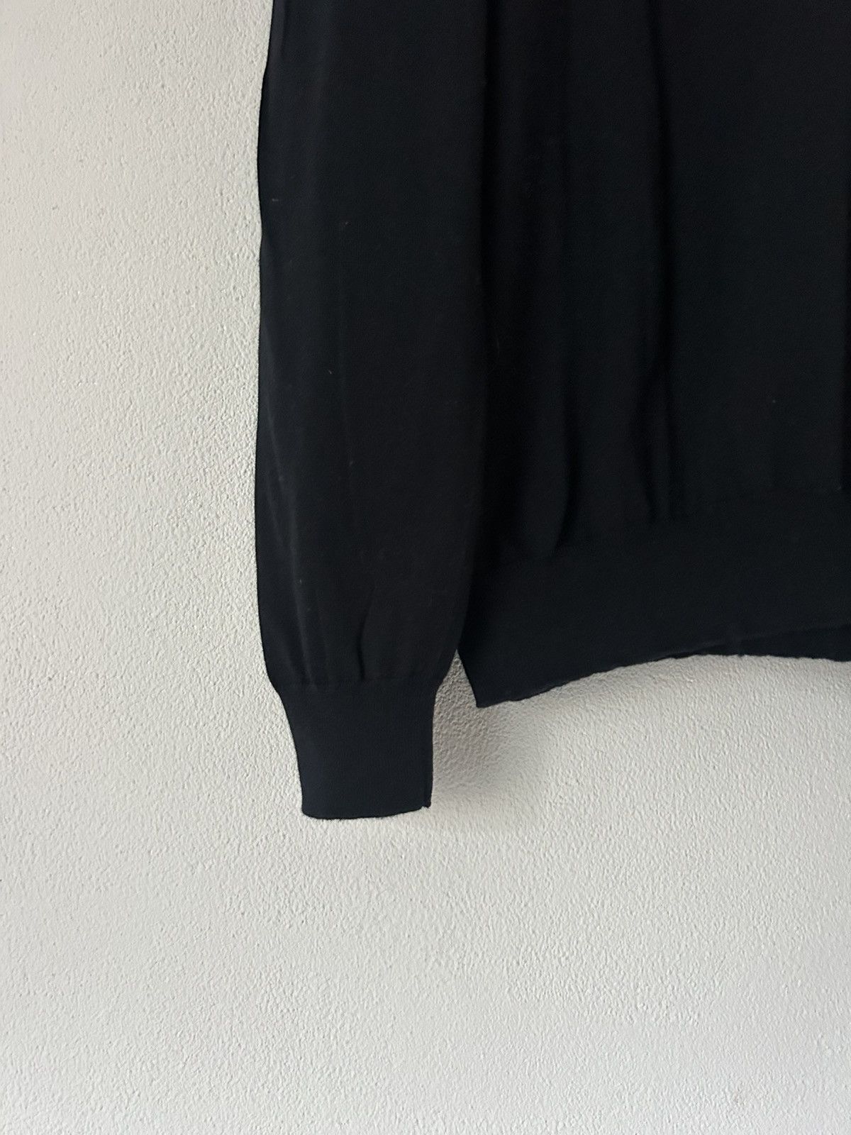 Prada Prada Black Cotton-Cashmere Sweater Size US XL / EU 56 / 4 - 5 Thumbnail
