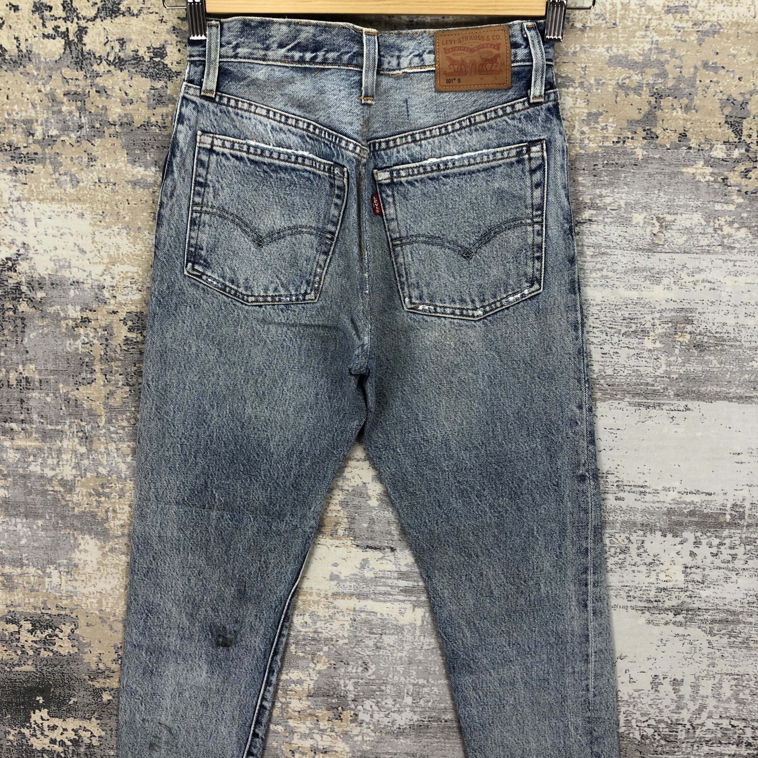 Levi's Vintage Y2K Levis 501 Acid Wash Jeans Levi's Faded Denim Size 24" / US 00 / IT 34 - 4 Thumbnail