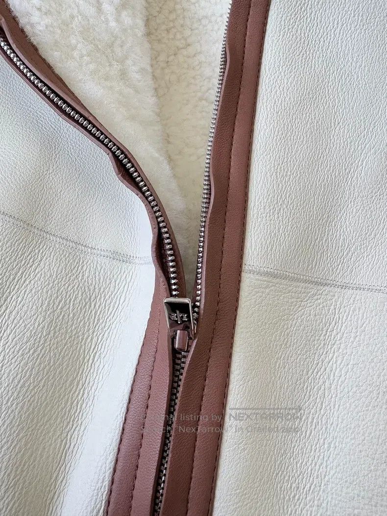 Loro Piana Loro Piana Cream White Lamb Fur Double Sided Wearable Vest Size M / US 6-8 / IT 42-44 - 7 Thumbnail