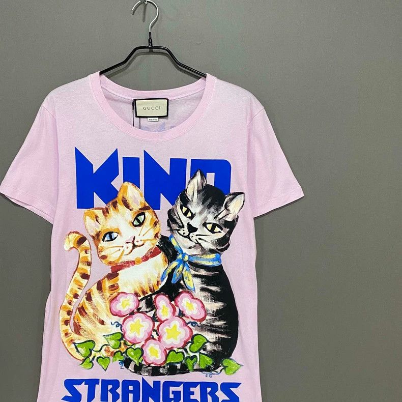Gucci Gucci Pink cat short sleeves 2506-Nextarrow Size XXS / US 00 / IT 34 - 3 Thumbnail