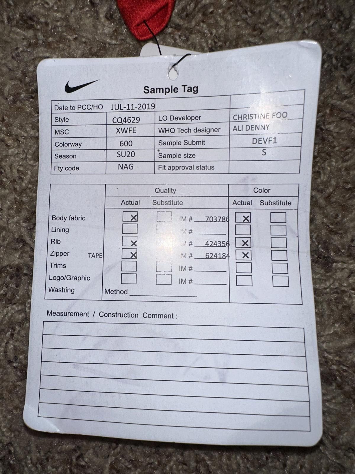 Nike Nike Women’s Canada 2020 Stadium Home Red Jersey Size S / US 4 / IT 40 - 12 Thumbnail