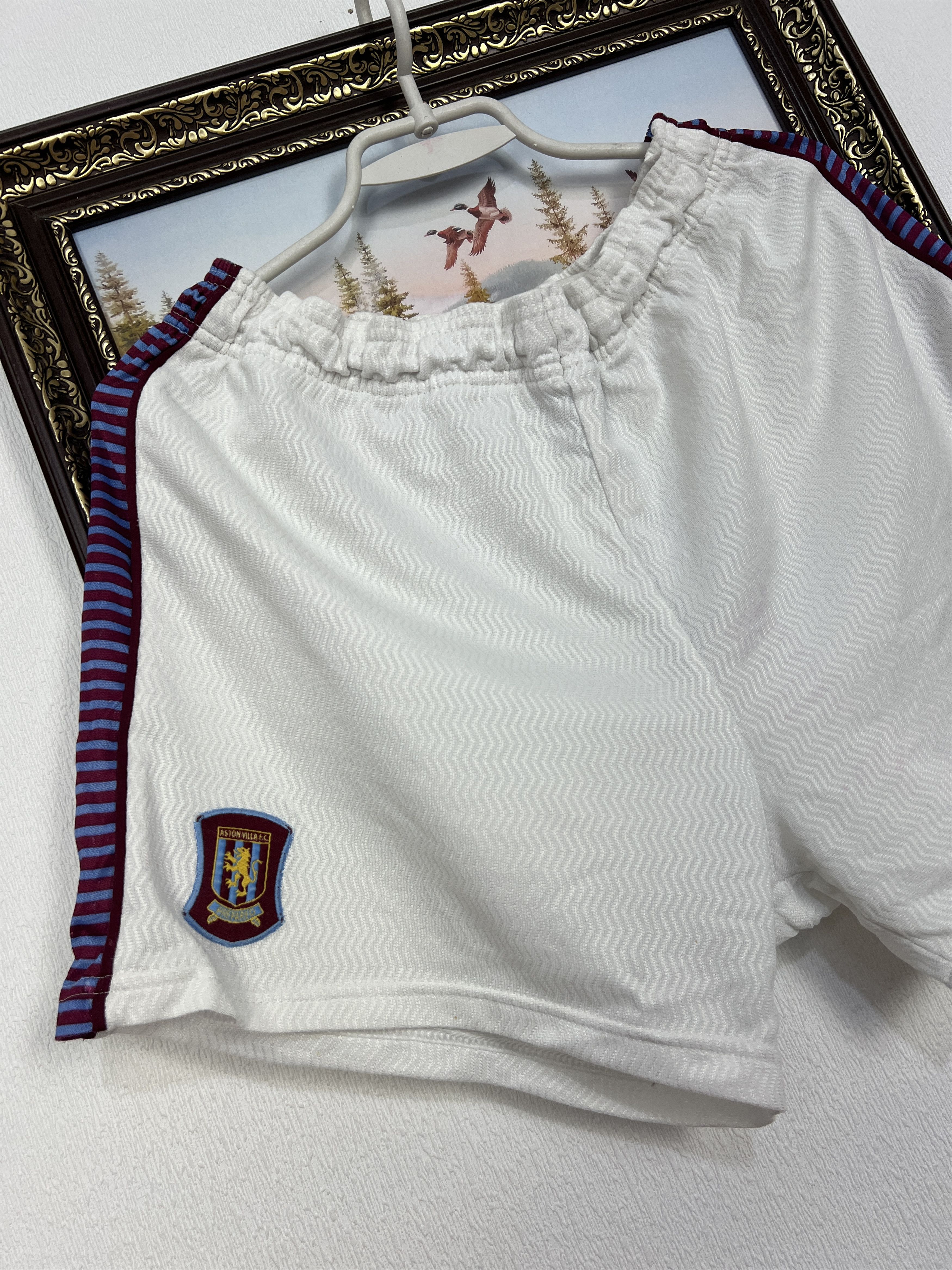 Reebok Vintage 90's Reebok Aston Villa Football Shorts Athletic M Size US 32 / EU 48 - 3 Thumbnail