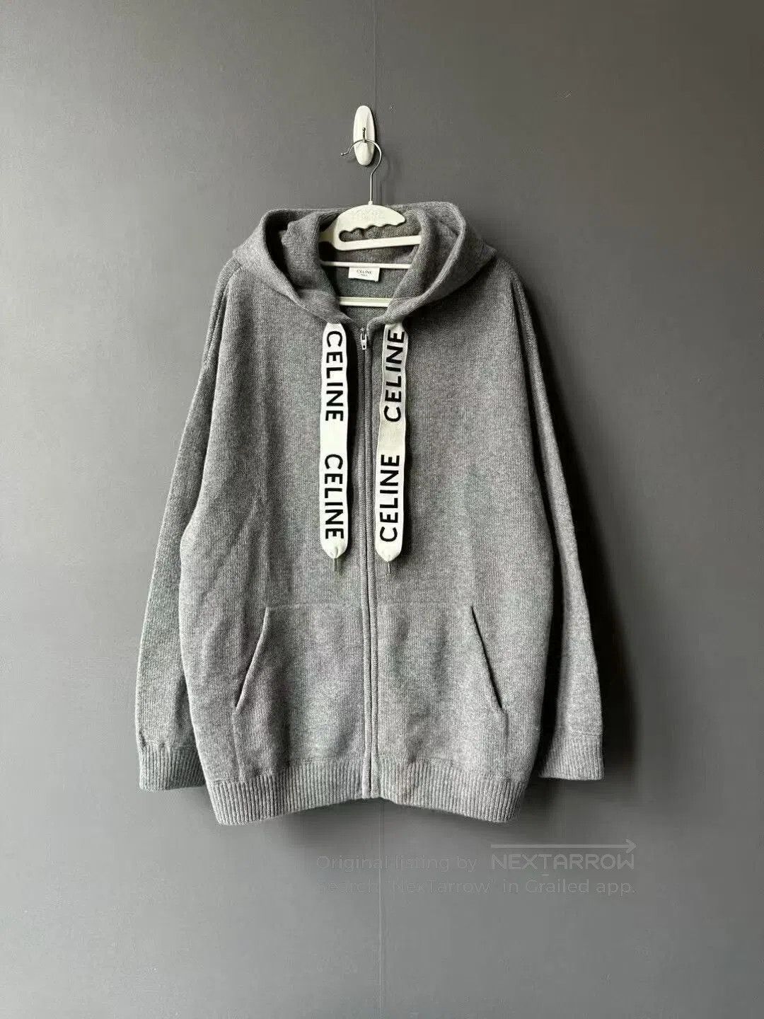 Celine Celine Cashmere Drawstring Zipper Hoodie. Size US S / EU 44-46 / 1 - 1 Thumbnail